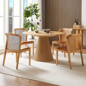 WILLIAMSPACE Modern Round Dining Table for 4 to 6