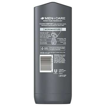 Dove Men + Care Body & Face Wash, Clean Comfort 13.50 oz (Pack of 2) - Hydrate & Refresh Your Skin!