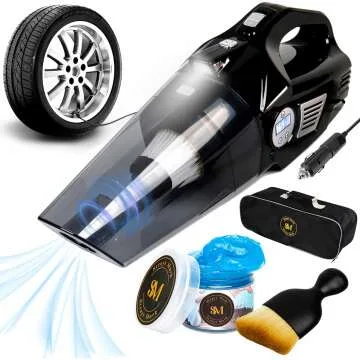 Portable 4-in-1 Car Vacuum & Tire Inflator