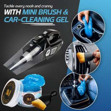 Portable 4-in-1 Car Vacuum & Tire Inflator