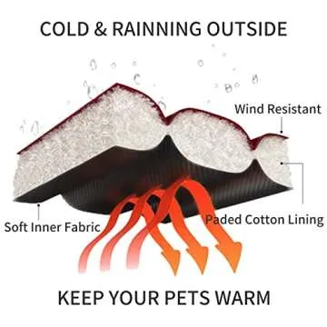 lesypet Dog Coats for Small Dogs Warm Winter Jacket