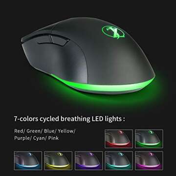 ZJFKSDYX MK87 2.4G Wireless Mechanical RGB Keyboard and Mouse Combo，<1ms Response Time, Wired and Wireless Modes, Support Charging, Suitable for Office and Games (Red Switch, Black).