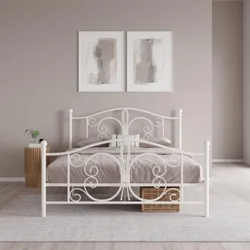 DHP Bombay Metal Platform Bed: Stylish & Sturdy Design