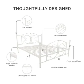 DHP Bombay Metal Platform Bed: Stylish & Sturdy Design