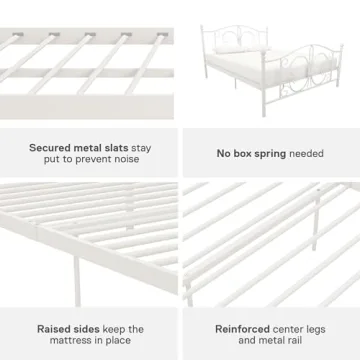 DHP Bombay Metal Platform Bed: Stylish & Sturdy Design