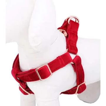 ARING PET Dog Halter Harness, Velvet Dog Harness, No Pull Dog Halter Harness, Adjustable Heavy Duty Dog Harness for Small Medium Large Dogs