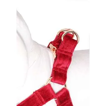 ARING PET Dog Halter Harness, Velvet Dog Harness, No Pull Dog Halter Harness, Adjustable Heavy Duty Dog Harness for Small Medium Large Dogs