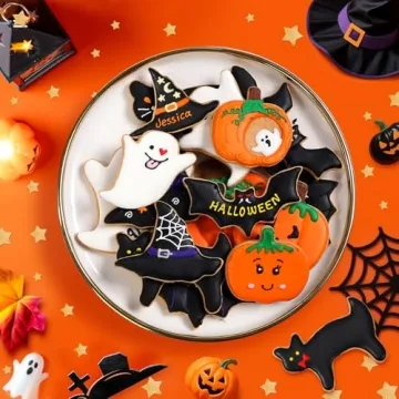 15-Piece Halloween Cookie Cutter Set - Fun Stainless Steel Molds for Festive Baking