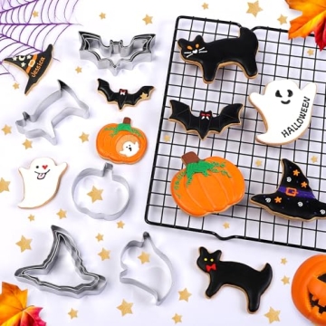 15-Piece Halloween Cookie Cutters Set for Spooky Baking
