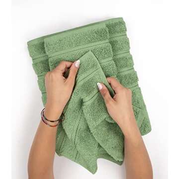 American Soft Linen Luxury Turkish Bath Towels Set 4-Piece