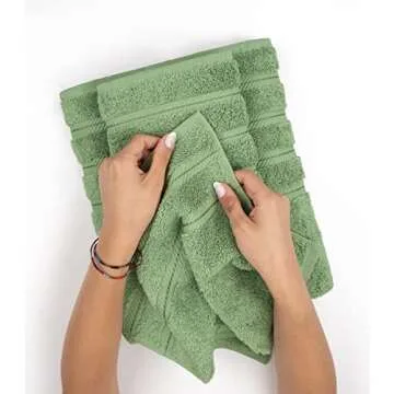 American Soft Linen Luxury Turkish Bath Towels Set 4-Piece