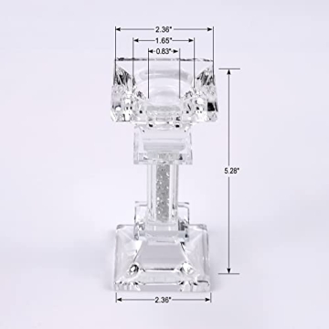 Aixita Exquisite Glass Candlestick Holders Set of 2