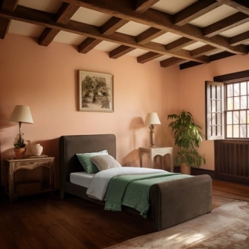 Elegant Velvet Twin Bed - Easy Assembly & Modern Design