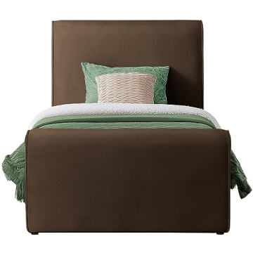 Elegant Velvet Twin Bed - Easy Assembly & Modern Design