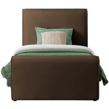 Elegant Velvet Twin Bed - Easy Assembly & Modern Design