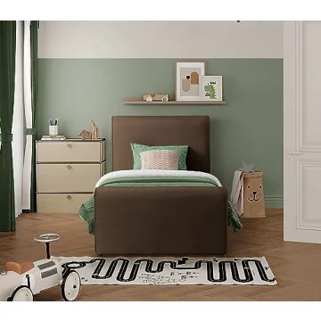 Elegant Velvet Twin Bed - Easy Assembly & Modern Design