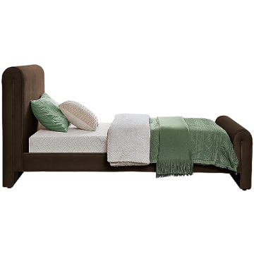 Elegant Velvet Twin Bed - Easy Assembly & Modern Design