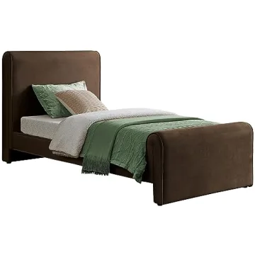 Elegant Velvet Twin Bed - Easy Assembly & Modern Design
