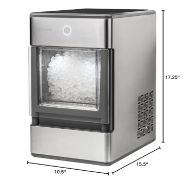 GE Opal Nugget Ice Maker Portable Stainless Steel 24 lbs Daily