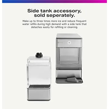 GE Opal Nugget Ice Maker Portable Stainless Steel 24 lbs Daily