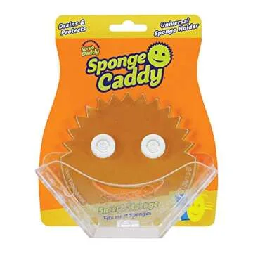 Scrub Daddy (Scrub Mommy) Sponge 1 pk Bundle with Scrub Daddy Caddy Heavy Duty 6.5 in. L 1 pk