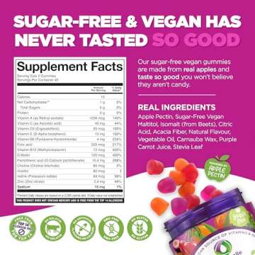 Nutramin Daily Vegan Keto Multivitamin Gummies - 90 Count for Immunity & Wellness