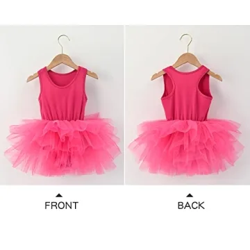 Enchanting Girls Ballet Dress Sleeveless Tutu Leotard
