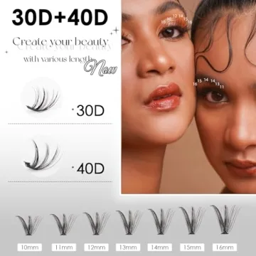 Lash Clusters DIY Lash Extensions Kit – 320pcs of Flawless Elegance