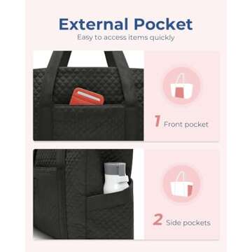 BAGSMART Large Tote Bag - Versatile and Stylish