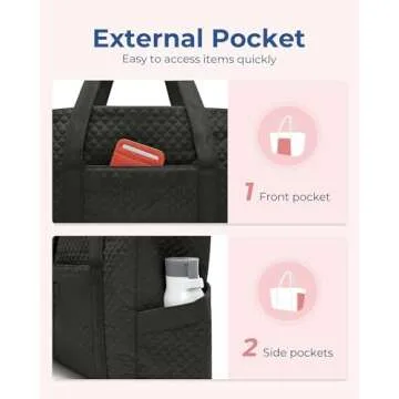 BAGSMART Large Tote Bag - Versatile and Stylish