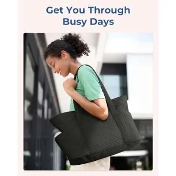 BAGSMART Large Tote Bag - Versatile and Stylish