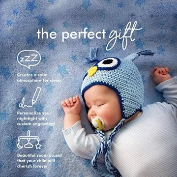 Personalized Night Light for Kids - Custom Nursery Decor