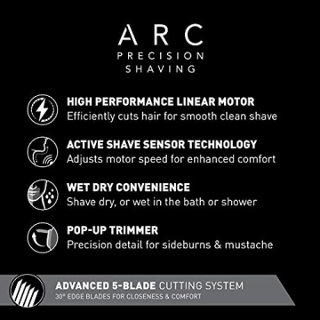 Panasonic ARC5 Electric Razor for Men with Pop-Up Trimmer