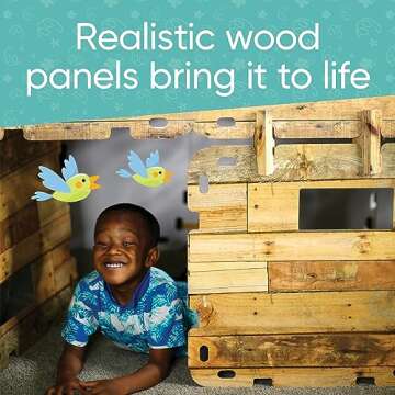 HearthSong Fort-Building Kit for Kids - Indoor Fun