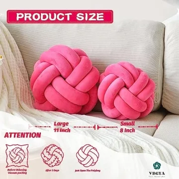 VBGYA Knot Pillow Ball - Stylish Home Cushion for All Ages