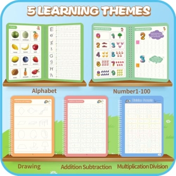 Magic Practice Copybooks for Kids - Reusable Learning Set