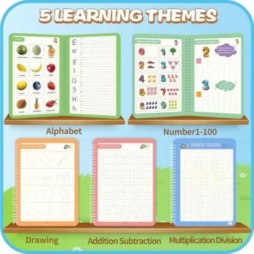 Magic Practice Copybooks for Kids - Reusable Learning Set