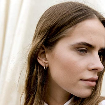 Elegant Gold Plated Split Hoop Earrings for Everyday Style