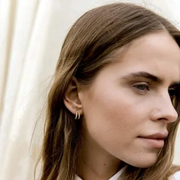 Elegant Gold Plated Split Hoop Earrings for Everyday Style