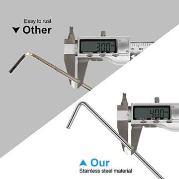 17 Pack Tent Stakes, Stakes for Outdoor Decorations, Tent Stakes Heavy Duty, Metal Stakes, Tent Garden Stakes for Gardening & Canopies, Outdoor Christmas Decorations