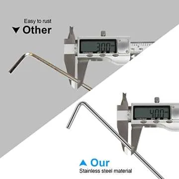 17 Pack Tent Stakes, Stakes for Outdoor Decorations, Tent Stakes Heavy Duty, Metal Stakes, Tent Garden Stakes for Gardening & Canopies, Outdoor Christmas Decorations