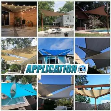 Amgo Custom Size 7' x 7' x 9.9' Sand Beige Right Triangle Sun Shade Sail Order to Make Canopy Awning UPF50+ AGSLT, 95% UV Blockage, Water & Air Permeable, 200GSM Commercial Standard (We Customize)