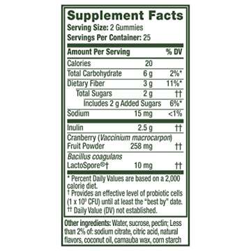 Align Women's Health, Prebiotic + Probiotic, with Cranberry for Feminine Health, Help Nourish & Add Good Bacteria for Digestive Health, 50 Gummies