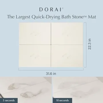 Dorai Large Quick-Drying Bath Mat with Customizable Design