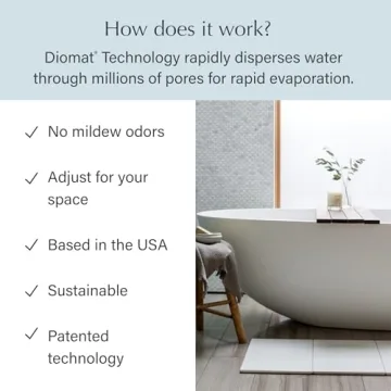 Dorai Large Quick-Drying Bath Mat with Customizable Design