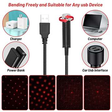 Romantic Decorations for Special Night, 2000Pcs Artificial Rose Petals with 24Pcs LED Candles, Star Night Light for Romantic Night Bedroom Hotel Decor, Date Night Ideas, Anniversary