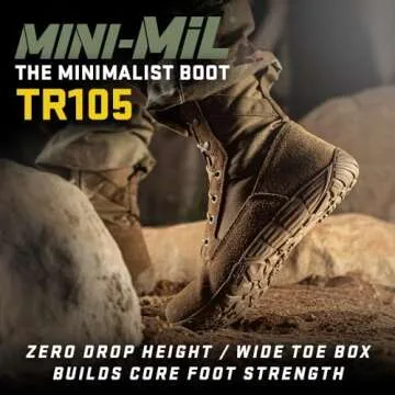 TACTICAL RESEARCH TR Mini-Mil TR105 Boots - 8 Inch Coyote Brown