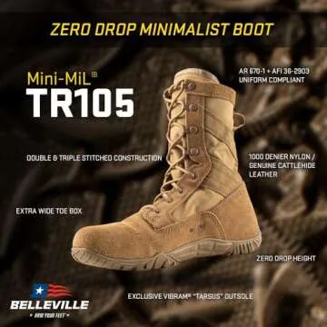 Lightweight Tactical Research Mini-Mil Boots for Men