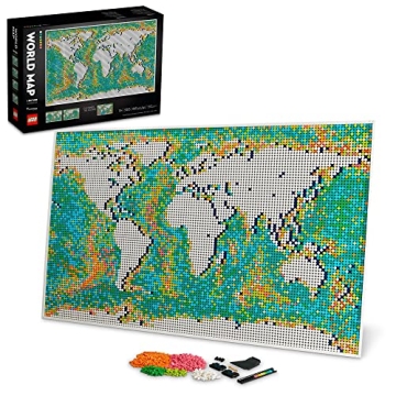 LEGO Art World Map 31203 DIY Wall Art with Soundtrack