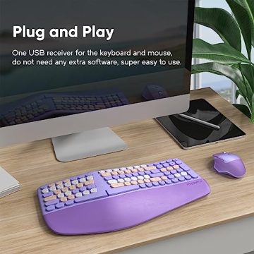 Shop MOFII Ergonomic Wireless Keyboard and Mouse Combo